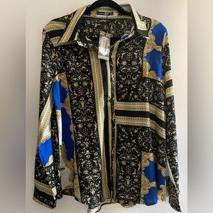 Oversized button down t-shirt